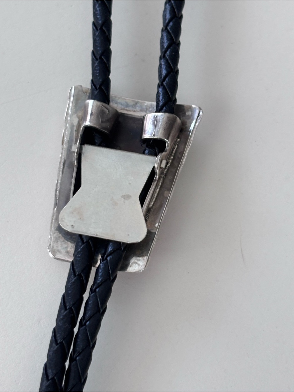 Sterling Silver Turquoise and Red Stone Bolo Tie Pendant Necklace - Picture 2 of 4